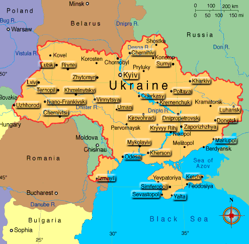 ukraine map