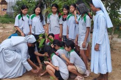 Bhagbasa-sisters-and-girls-planting-tress-in-the-premises-2